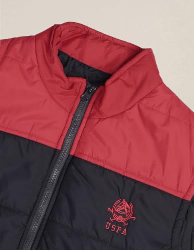 U.S. POLO ASSN. Men's Polycotton Maxi Coat (USJCKS0106_Navy_L)