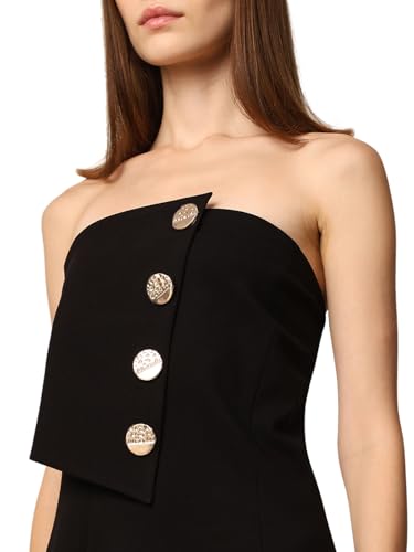 ONLY Women's Fit and Flare Black Dress