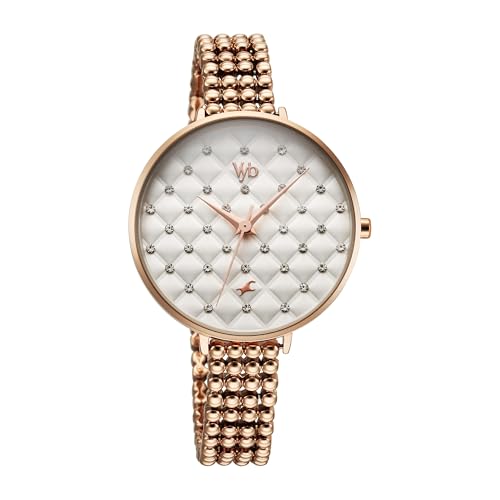 Fastrack Vyb Iconique Quartz Analog White Dial Watch for Women