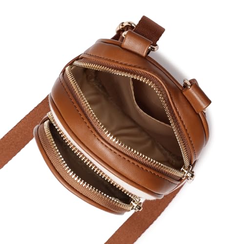 Fastrack Sherpa-Accent Colorblock Sling Bag for Women | Faux Leather Crossbody with Zipper Closure, Adjustable Strap and Gold Hardware | Compact Everyday Bag for Casual, Campus and Travel Looks