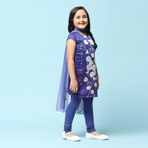 Biba Girls PRINTED STRAIGHT KID(KW2709_BLUE_7)