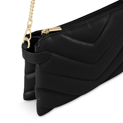 Fastrack Quilted Sling Bag for Women, Girls and Ladies with Unique Chain Strap