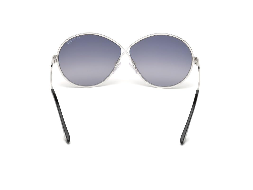 Tom Ford FT0564 18C Shiny Rhodium Rania Round Sunglasses Lens Category 2 Lens M