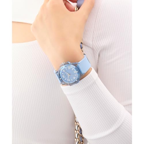 Guess Mini Hype 34 mm Ice Blue Dial Analog Women Watch- GW0880L1