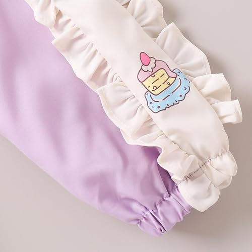 Hopscotch Girls Full Sleeves Lavender Bunny Applique Jacket For Ages(4-5 Years)