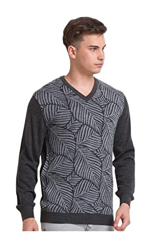 Colorplus Tailored Fit Grey Sweater for Men