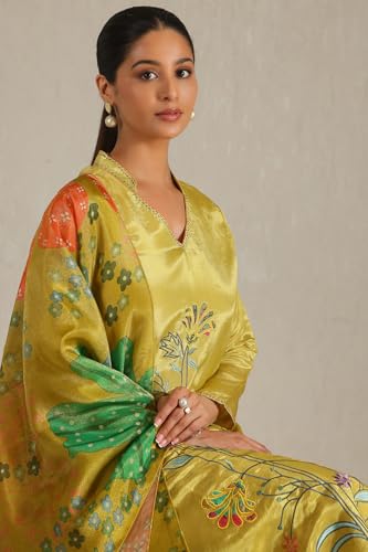 Soch Women's Tissue Salwar Suit Set (EWS5CD21559_Yellow