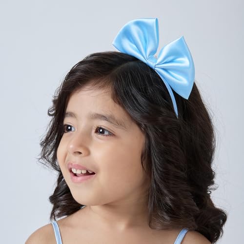 Hopscotch Girls Blue Sleeveless Butterfly Applique Dress for Age (2-3 Years)