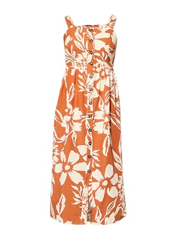 ONLY Women Fit and Flare Orange Dress