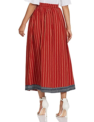 Amazon Brand - Myx Cotton A-Line Skirt