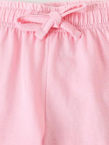 Max Girls Printed Shorts Set(Black_6-8 Y)