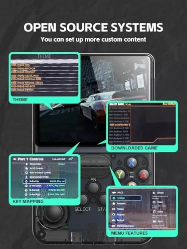 Handheld Game Console HN-R36S , 15k+ Gamees 3.5-inch IPS Display, 64GB Storage, ArkOS, 6+ Hour Battery Life