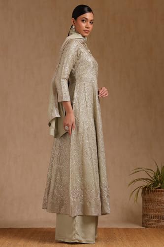 Soch Women's Poly Chinon Salwar Suit (OWS5CD21868_Sap Green