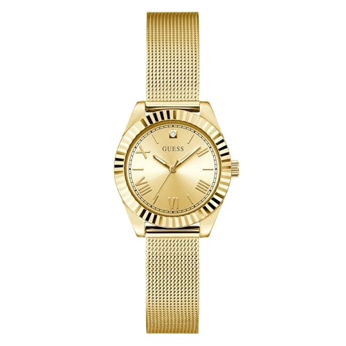 GUESS Mini Luna Champagne Round Dial Analog Women's Watch - GW0842L2