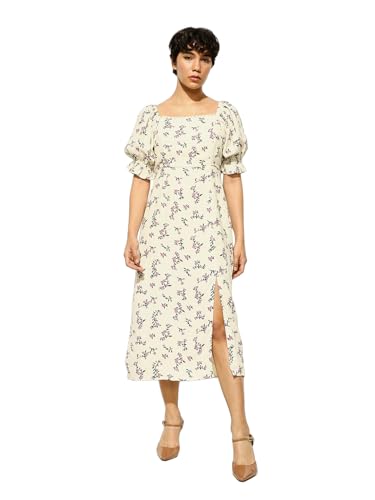 ONLY Women's Fit and Flare White Dress