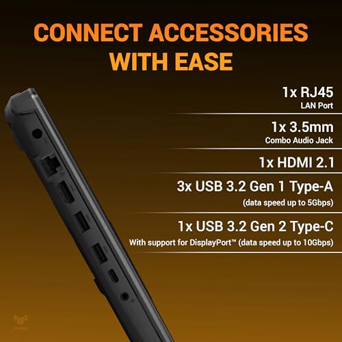 ASUS TUF A15 (2026),AMD Ryzen 7 170, RTX 3050-4GB, 32GB RAM (Upgradeable), 1TB SSD, FHD, 15.6"(39.6 cm), Windows 11, M365 Basic(1 Year),Office 2024,Graphite Black,2.3 Kg,FA506NCQ-HN010WS,Gaming Laptop
