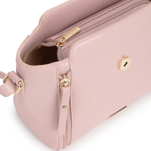 Fastrack Solid Sling Bags for Women, Ladies and Girls | Textured Sling Bag for Womens, Ladies and Girls | Made of Premium Faux Leather