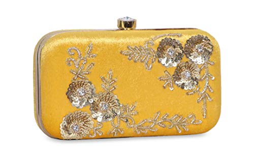 DUCHESS Women & Girls box clutches (Yellow)