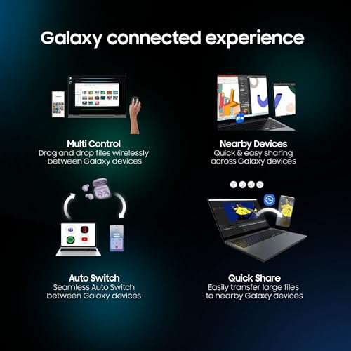 Samsung Galaxy Book5 360 | Intel Evo Core Ultra 5 226V | Built-in AI | 15.6" (39.6cm) Touchscreen 2-in-1 AMOLED 60Hz | 500 Nits (16GB/512GB SSD/Intel Arc/Win11/MSO'21/Gray/1.46kg) | S-Pen Included