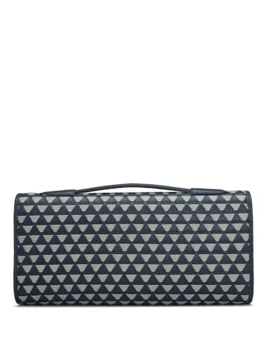 Da Milano Genuine Leather Blue Clutch (Small)