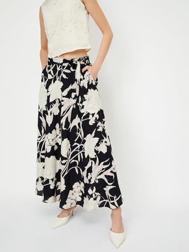 Max Rayon Western Skirt Black