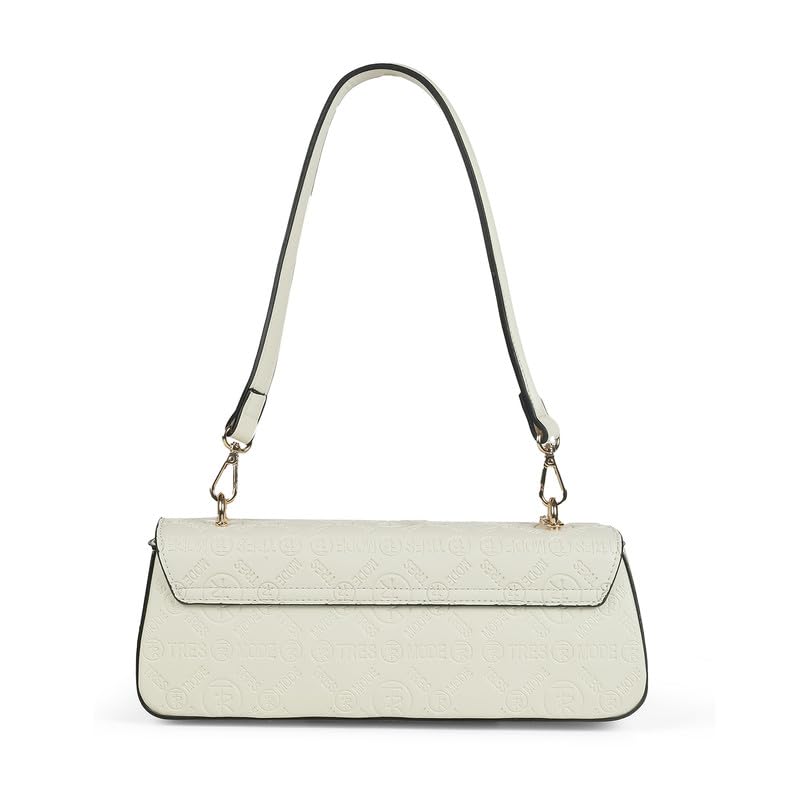 tresmode WARSAW White Vegan Leather Shoulder Bag