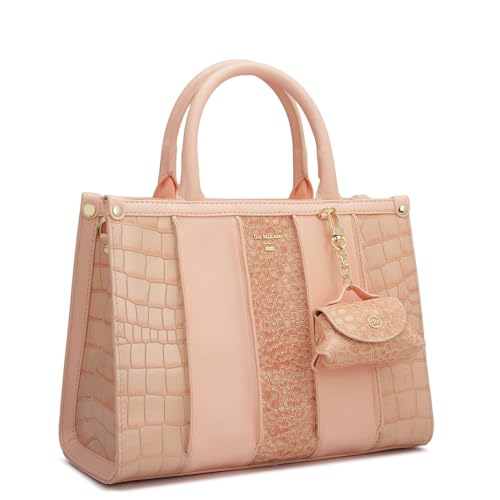 Da Milano Genuine Leather Pink Satchel (Small) (01742)