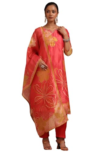 Soch Women's Tissue Chudidar Set (EWA5CD22060_Red