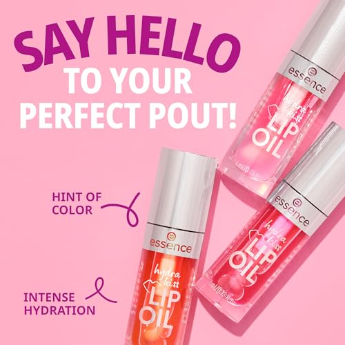 essence Hydra Kiss Lip Oil - 01 Kiss From A Rose (4 ml)