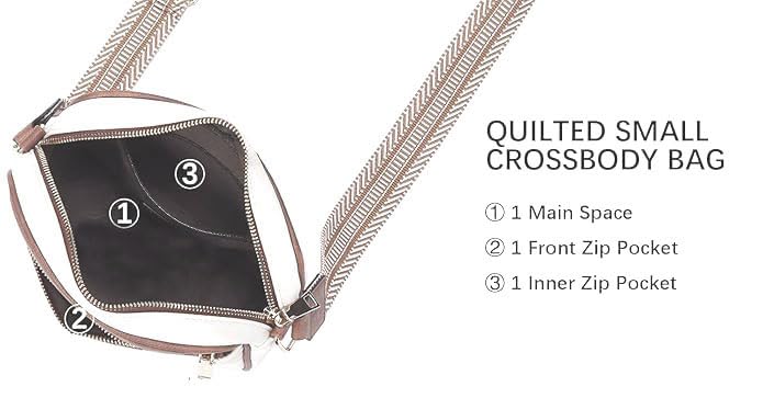 LEFFIS CROSS BODY SLING BAG FOR WOMENS AND GIRLS WITH SMALL COIN PURSE (PCN-001) (WHITE)