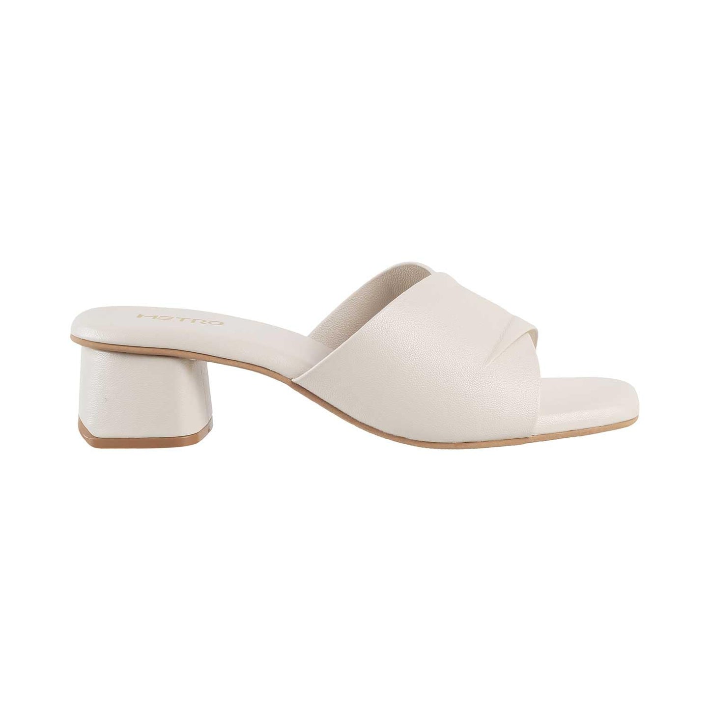 Metro Women's Pink Block Heel Mules UK/5 EU/39 (40-144)