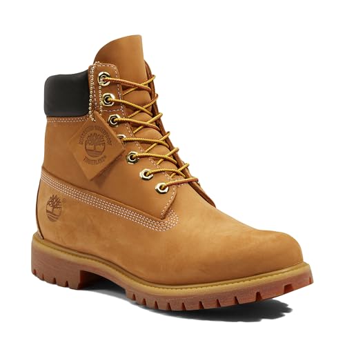 Timberland Men's 6" Premium Boot Wheat Nubuck Boots - 7.5 UK (41.5 EU) (8 US) (TB0100617131)