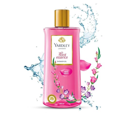 Yardley London| Shower Gel| Floral Essence| with Natural Oils of Iris & Violet| No Parabens| No Silicones | 250ml