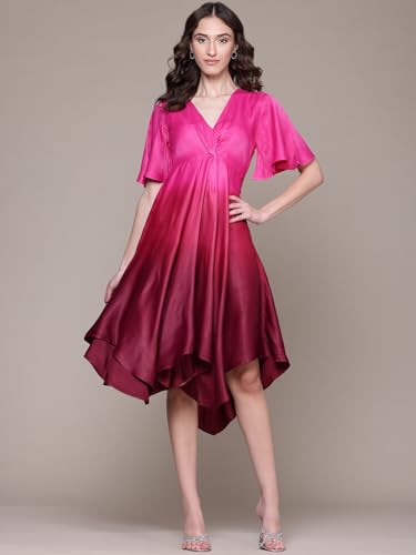 Label RITU KUMAR Pink Bianca Ombre Dress