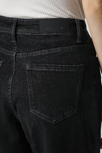 Van Heusen Women Black Dark Wash Regular Fit Jeans