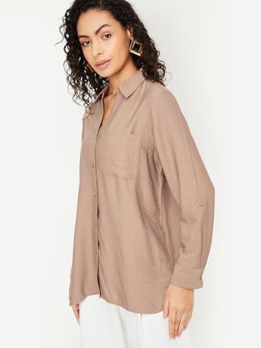 Max Women's Regular Fit Shirt (WVN3505_Tan