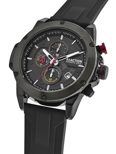 Kenneth Cole Reaction Chronograph Black Dial Watch for Men - KRWGO0071101