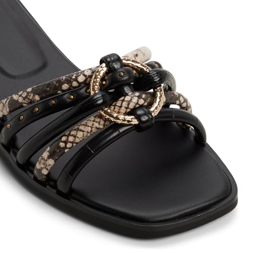 Aldo EBANDERIELA Black Ladies Flat Sandals