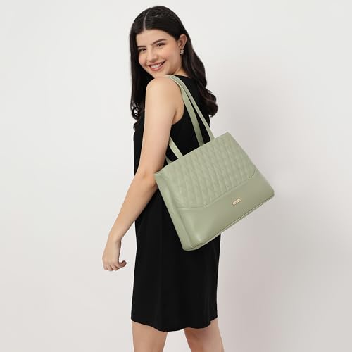 Fastrack Structured Shoulder Bag with Quilted Detail for Women, Girls and Ladies |Ladies Purse Handbag