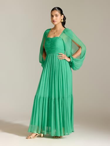 Label RITU KUMAR Emerald Xenia Full Sleeves Long Dress