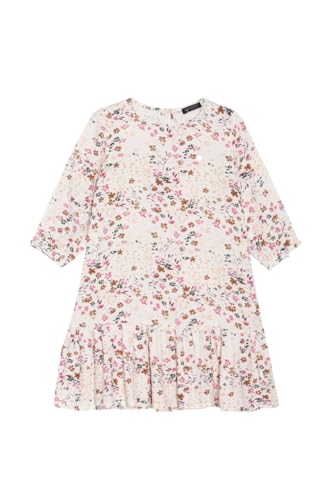 Allen Solly Girl's Cotton Blend Modern Knee-Length Dress (AGDRERGFN41732_Cream_8)