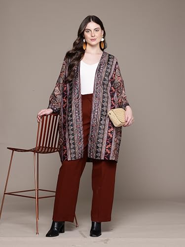 Aarke Ritu Kumar Multi Velvet Shrug Multicolour