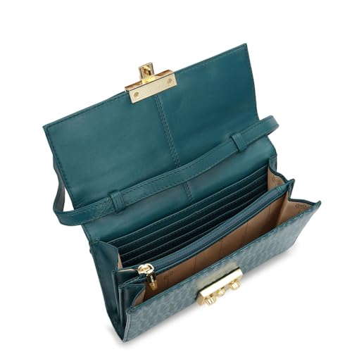 Da Milano Leather Sling Bag for Women - Blue (LSB-02512)