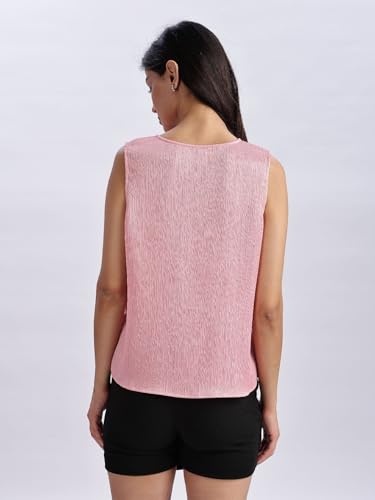 Calvin Klein Jeans Regular Fit Polyester V-Neck Top