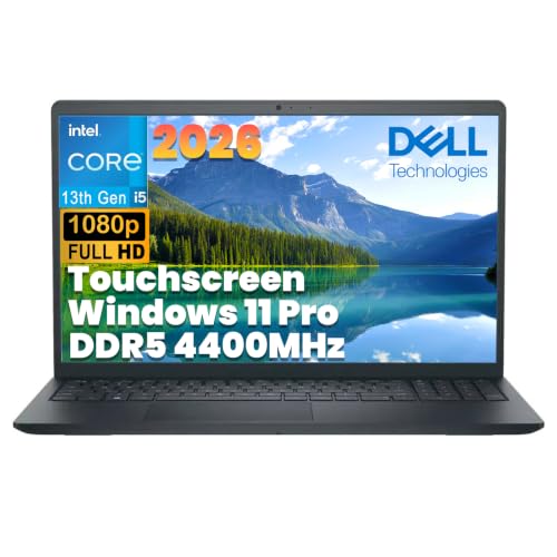 Dell 15 Touchscreen Laptop, Intel 13th Gen CPU, 16GB DDR5 RAM, 1TB SSD