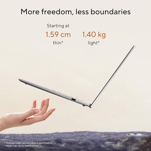 ASUS Vivobook S14,Smartchoice,AMD Ryzen AI 7 350,16GB RAM,512GB SSD,OLED,14",Windows 11,M365 Basic(1Yr)*,Office24,Cool Silver,1.4Kg,M3407KA-SF2701WS,AMD Radeon iGPU,50 Tops,Next-Gen AI Laptop,Copilot+