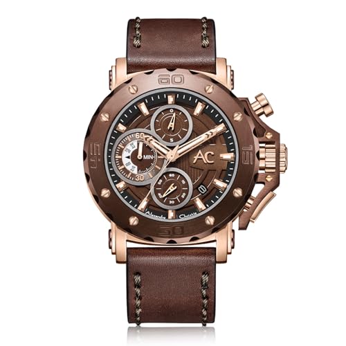 Alexandre Christie 9205MCL Men's Chronograph Quartz Watch 47mm (Brown)