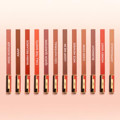 LoveChild Masaba Statement Matte Lipstick, ASAP (Dark Brown), Smooth Glide, Bold Matte Finish, Long-Lasting Lipsticks With Mango Butter Nourishing and Intense Color Payoff, Lightweight, 4g