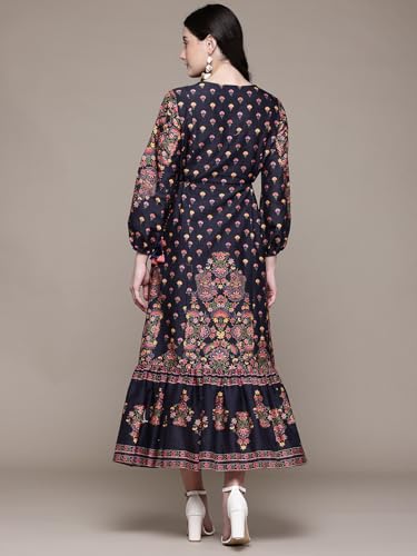 Aarke Ritu Kumar Black Aaliyah Long Dress