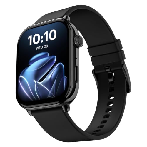Noise Pulse 4 Max Smart Watch with AI Create (India's 1st Ever with Unlimited Watch Faces), AI Search, 1.96" AMOLED Display, Functional Crown, Premium Metallic Finish (Jet Black) - Limited Edition